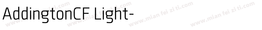 AddingtonCF Light字体转换